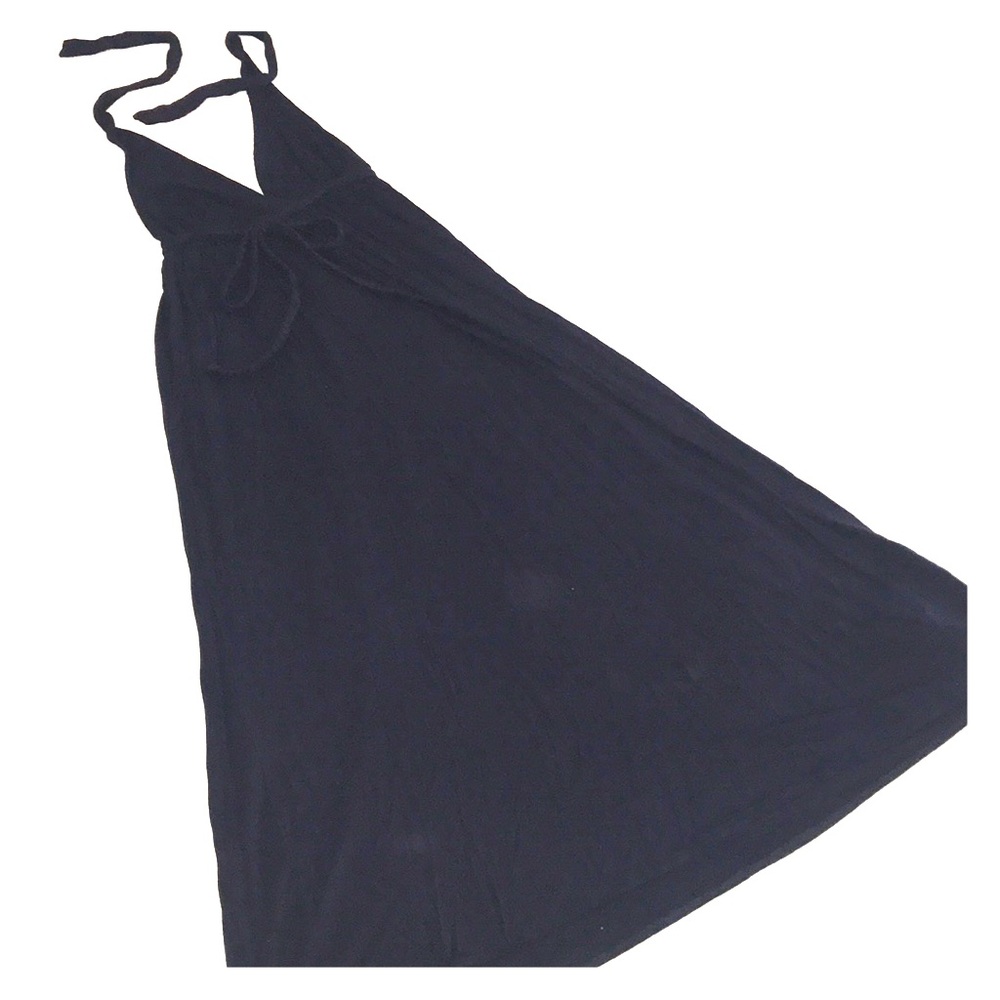 J Crew Navy Halter Maxi Dress
